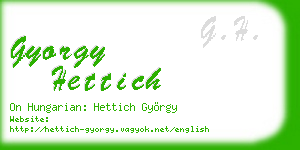 gyorgy hettich business card