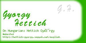 gyorgy hettich business card